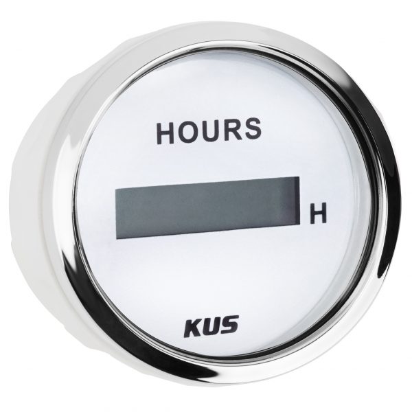 Лічильник мотогодин Wema  CCUR-WS, білий, 52мм (KY39202)