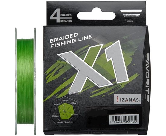 Шнур Favorite X1 PE 4x 150m (l.green)