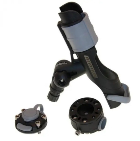 Тримач вудилища FASTEN з набором для встановлення на трубі 22, 25 мм (HTr213) (01.03.001.05.01) чорний