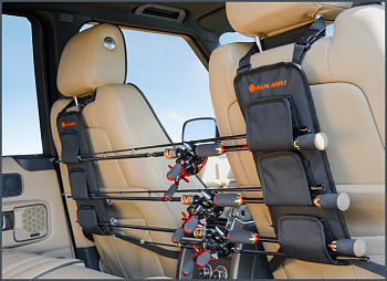 Тримач для спінінгів автомобільний Kolibri, чорний (32.106.32)