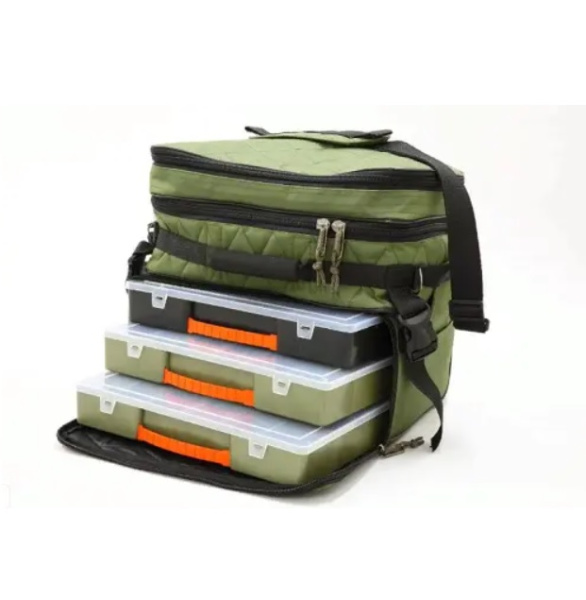 Сумка рибальська з коробками Fisher (К-018)