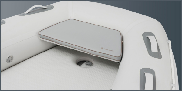 Накладка на носову банку м'яка Kolibri 29х42х67 см (КМ-330DXL, КM-360DXL) сірий (31.013.53)