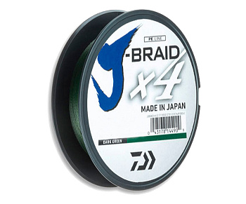 Шнур Daiwa J-Braid x4 Dark Green 270м