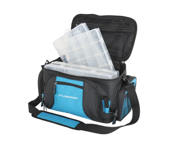 Сумка спінінгова Flagman Lure Bag с 4 коробками 46х22х26см (FLB048780)