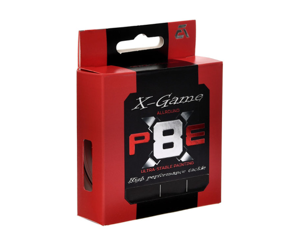 Шнур Azura X-Game PE X8 Fiery Red 150м