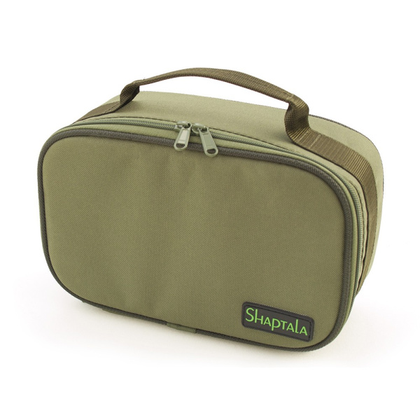 Чохол Shaptala для котушки до 5000 и 2х шпуль, жорсткий 25х15х10 см (КТ4-1) хакі