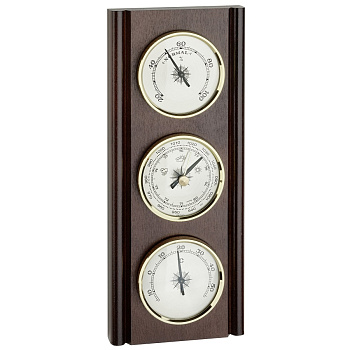 Метеостанція TFA "Classic" горіх, d=70/70/70 мм, 270х110 мм (20100203)