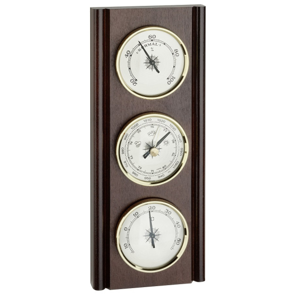 Метеостанція TFA "Classic" горіх, d=70/70/70 мм, 270х110 мм (20100203)