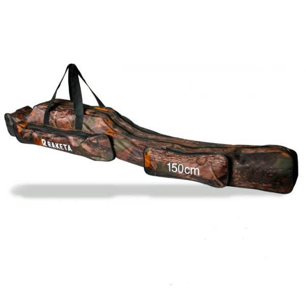 Чохол для вудилищ Raketa 150 см двохсекційний, колір камуфляж темний (CH-UD150Dark)