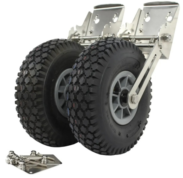 Колеса транцеві Kolibri металеві, комплект (13.017.21)