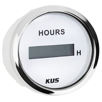 Лічильник мотогодин Wema  CCUR-WS, білий, 52мм (KY39202)