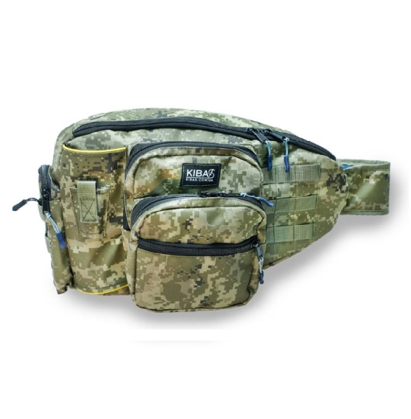 Сумка-рюкзак спінінгіста Kibas, колір піксель (SUMKA-RYBAKA-KIBAS-PK)