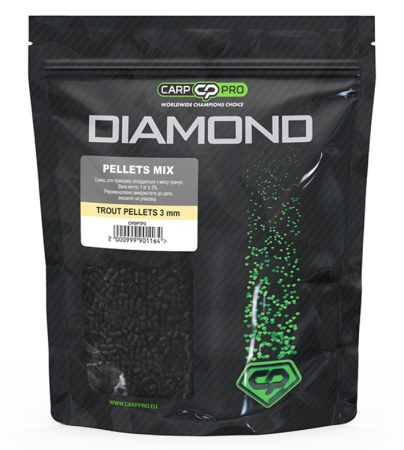 Пелетс Carp Pro Diamond Trout Pellets Mix 3мм 1кг (CPDPTP3)