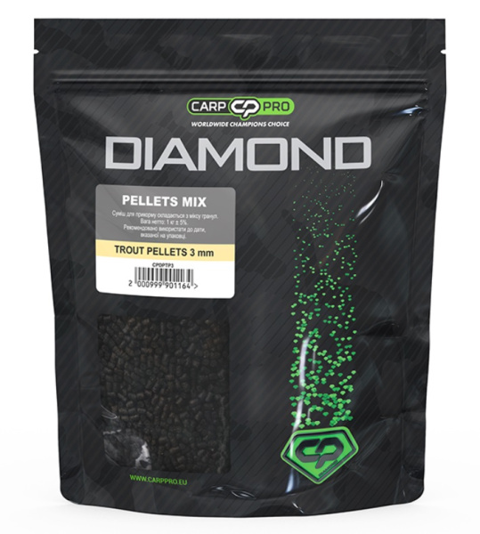 Пелетс Carp Pro Diamond Trout Pellets Mix 3мм 1кг (CPDPTP3)