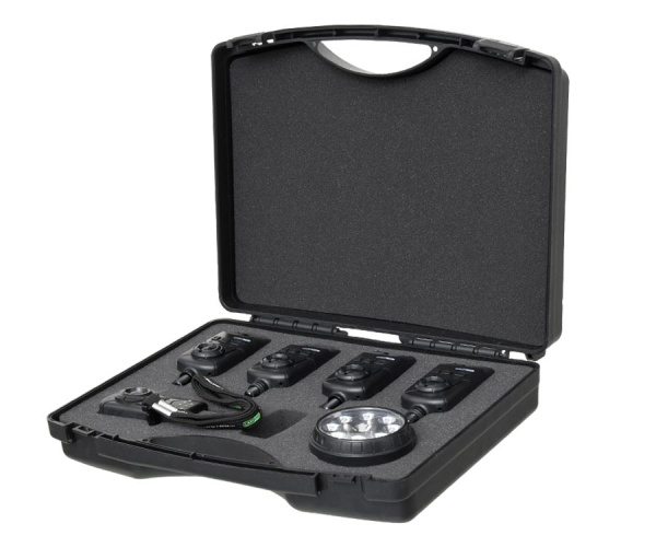 Набiр електронних сигналiзаторiв клювання Carp Pro Hastam 4+1 лампа (6900-004)