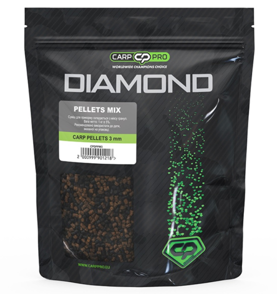 Пелетс Carp Pro Diamond Сarp Pellets Mix 3мм 1кг (CPDPPM3)