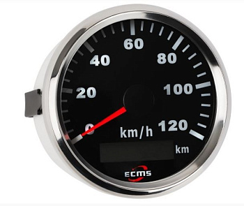 GPS спідометр ECMS PMG3-BS-120KL, діаметр 85мм (900-00079)