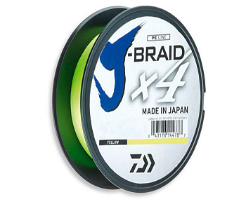 Шнур Daiwa J-Braid x4 Yellow 270м