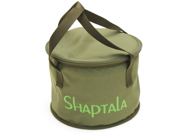 Відро для прикормки Shaptala з кришкою 25х20 см колір хакі (ВДК1)