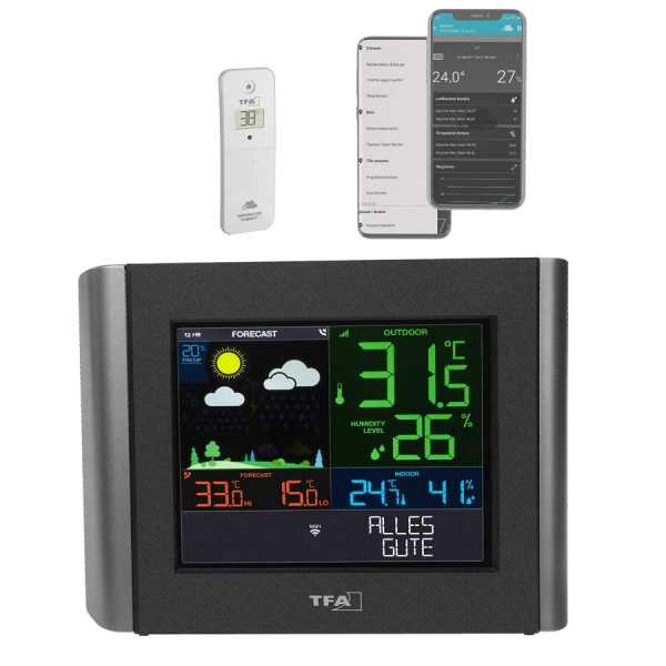 Метеостанція TFA з WiFi "View Meteo", 197x32x163 мм (35800001)