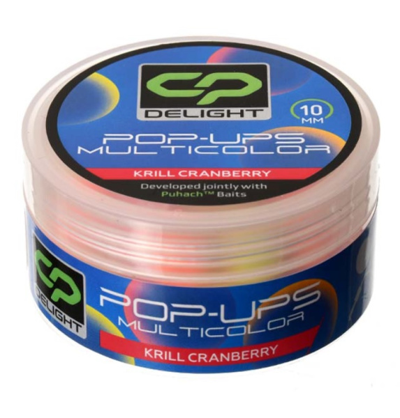 Бойли Carp Pro Delight Multicolor Pop Ups 10мм Krill Cranberry (CPDMUPCR10)