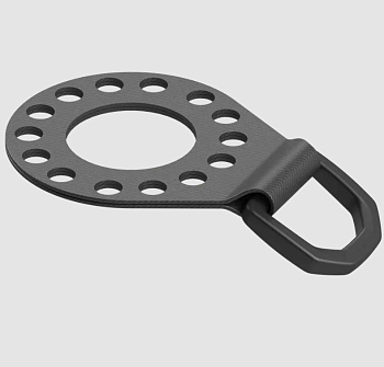 D-подібне кільце FASTEN Pr201 чорне для кріплення під замок моделі Fs219 (01.20.001.01.01)