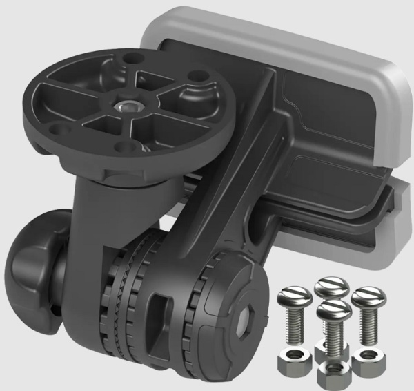 Платформа для обладнання FASTEN TAMx218 чорна з системою монтажу для кріплення на ліктросі човна ПВХ (01.04.011.03.01)