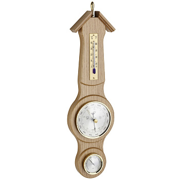 Метеостанція TFA "Sheraton" дуб світлий, d=90/50 мм, 390х105 мм (20104002)