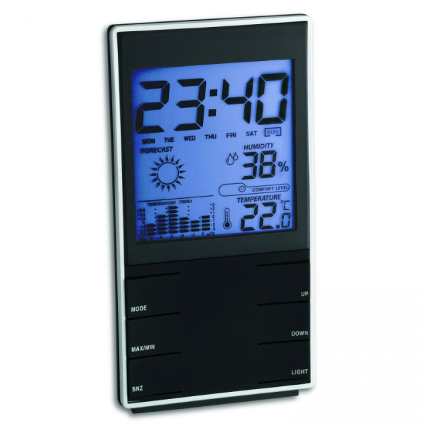 Метеостанція TFA 140х75х20 мм чорний (35110201)