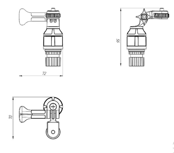 Тримач для екшн-камер FASTEN (Ng005) (01.05.012.01.01)