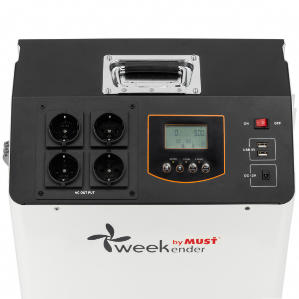 Зарядна станція Weekender by Must HBP18-2024 1.2KW 1920WH LiFePO4 кількість циклів 5000 + ліхтар (HBP18-2024)