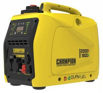 Інверторний двопаливний генератор Champion 82001I-DF-EU 2.0 кВт