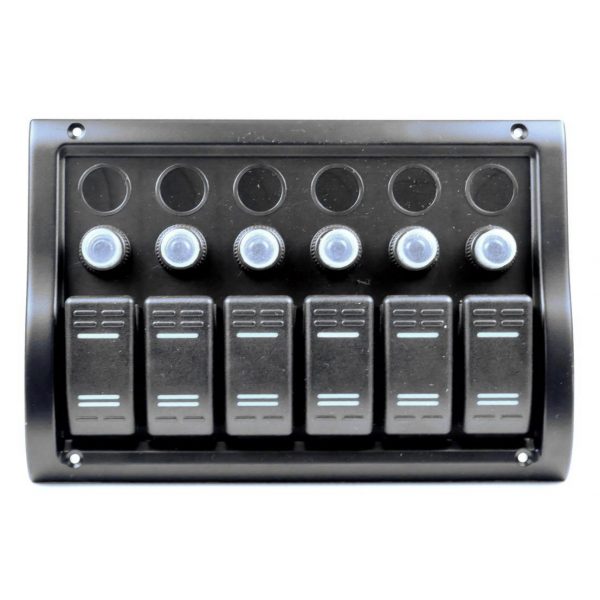 Панель AAA на 6 перемикачів (10016-BK)
