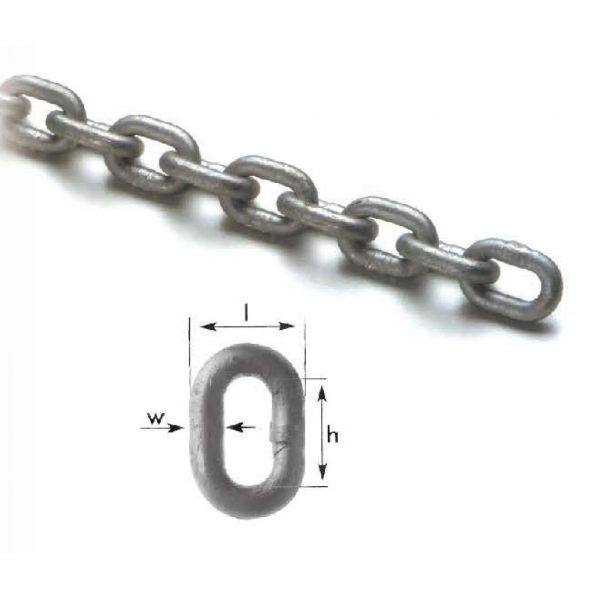 Ланцюг якірний гальванізований RYE (фасування по 4,5м/п) (01121406-HV)