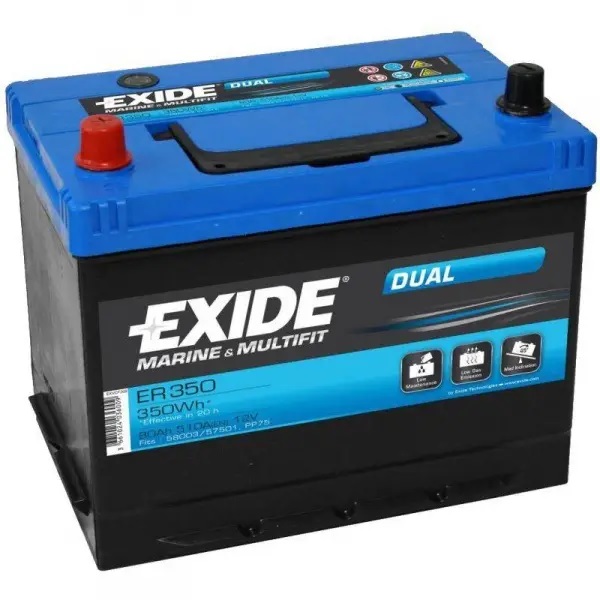Акумулятор Exide Dual ER 350 (80Ah)