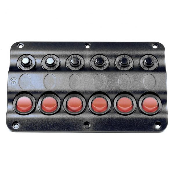 Панель AAA на 6 перемикачів (10026-BK)
