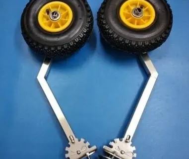 Транцеві колеса Технопарус КТ-3НР нержавійка 7-положень автомат