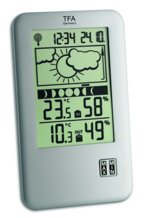 Метеостанція TFA "Neo Plus", 158x95x21 мм (351109.IT)