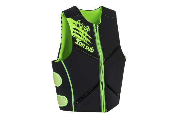Жилет страхувальний Weekender неопрен, зелений, XL (YW1128 XL green)