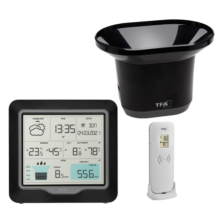 Метеостанція TFA "Rain Pro", 174х33х162 мм (35116001)