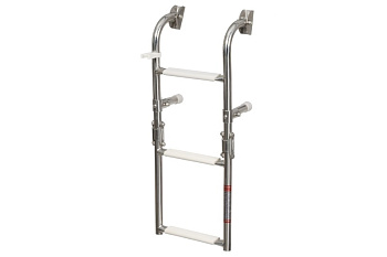 Сходи AquaLand складні, нержавіюча сталь, 1+2 сходинки (1103030)