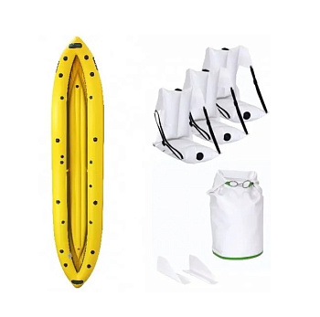 Байдарка Ладья Караван ЛБ-580К-3 комфорт жовто-зелена