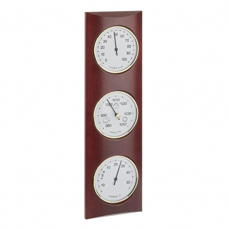 Метеостанція TFA "Classic" бук коричнево-червоний, d=81/81/81 мм, 350х105х40 мм (20102804)