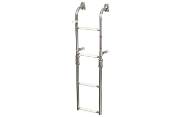 Сходи AquaLand складні, нержавіюча сталь, 2+2 сходинки (1103032)