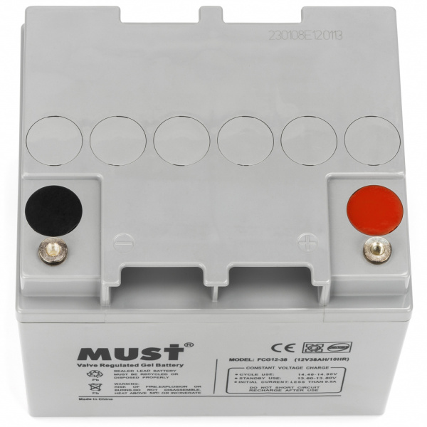 Акумулятор гелевий Must 12v 38Ah (FCG12-38)