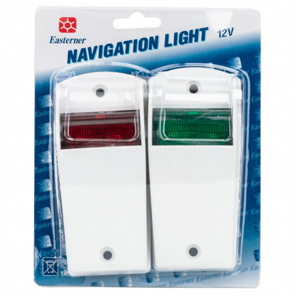 Пара навігаційних вогнів Easterner, білий корпус (C91002)