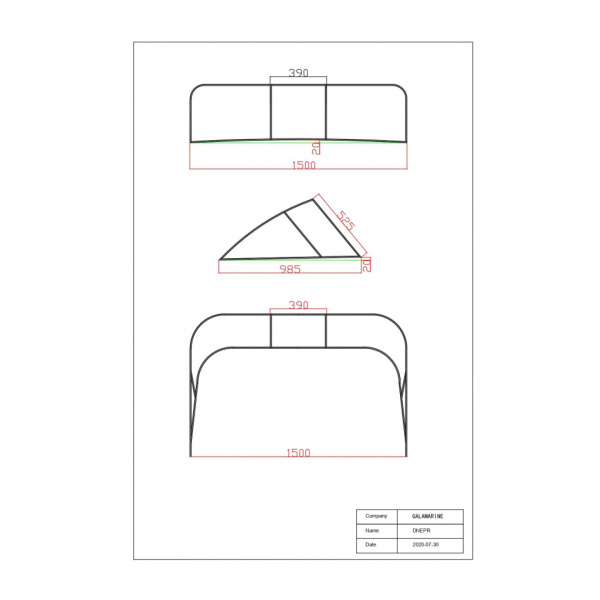 Вітрове скло Gala, матеріал акрил (Dnepr Gala)