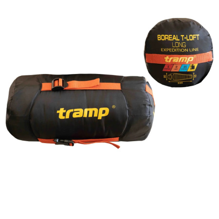 Спальний мішок Tramp Boreal Long кокон orange/grey 225/80-55