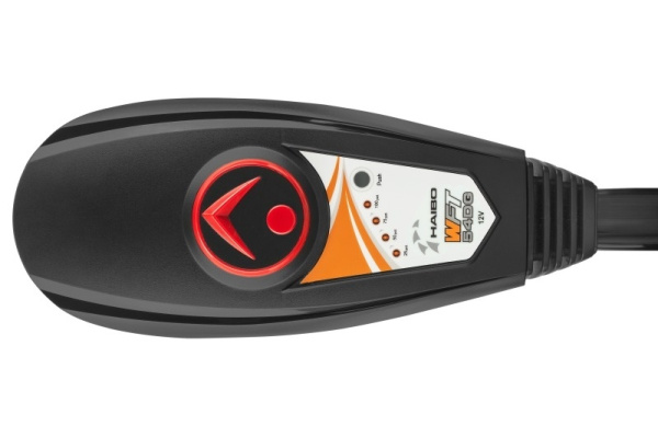 Човновий електромотор Haibo WFT54DG (чорний) носовий 12В солона вода (WFT54DG black)