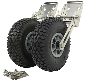 Колеса транцеві Kolibri металеві, комплект (13.017.21)